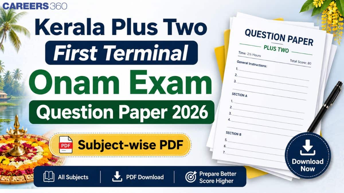 Kerala Plus Two Onam Exam Question Paper 2026 (All Subject) - Download Answer Key PDF